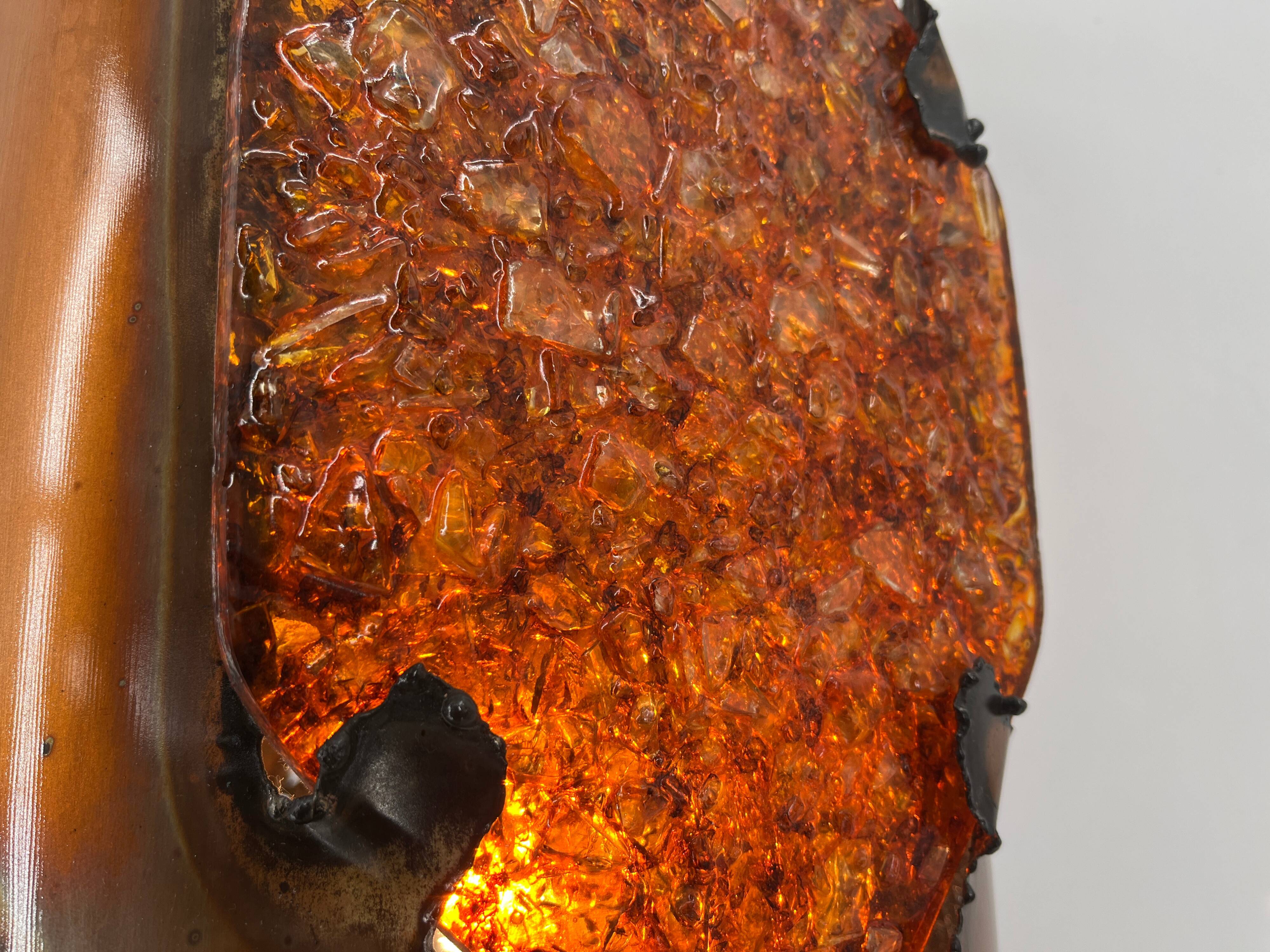 XL table lamp by Potterie D'Accolay, 1970s