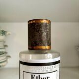 Ether sulfuriq apothecary bottle: transparent glass and metal
