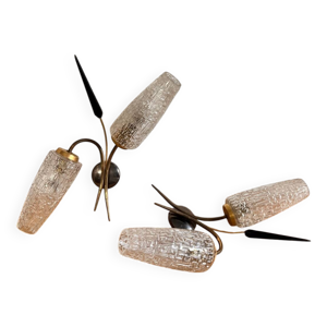 Paire d’appliques double - rockabilly