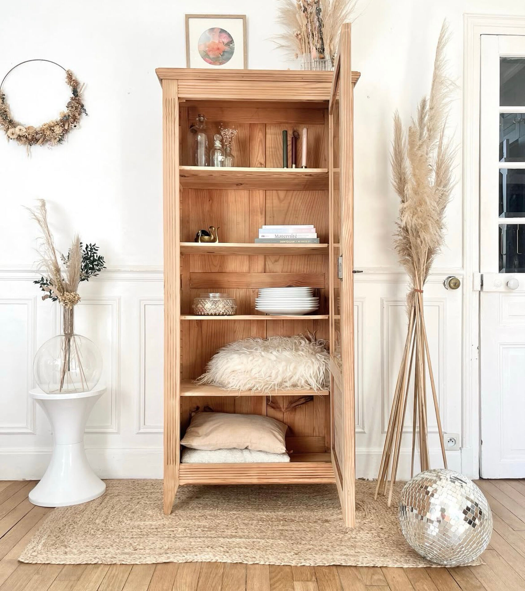 Parisian glass cabinet