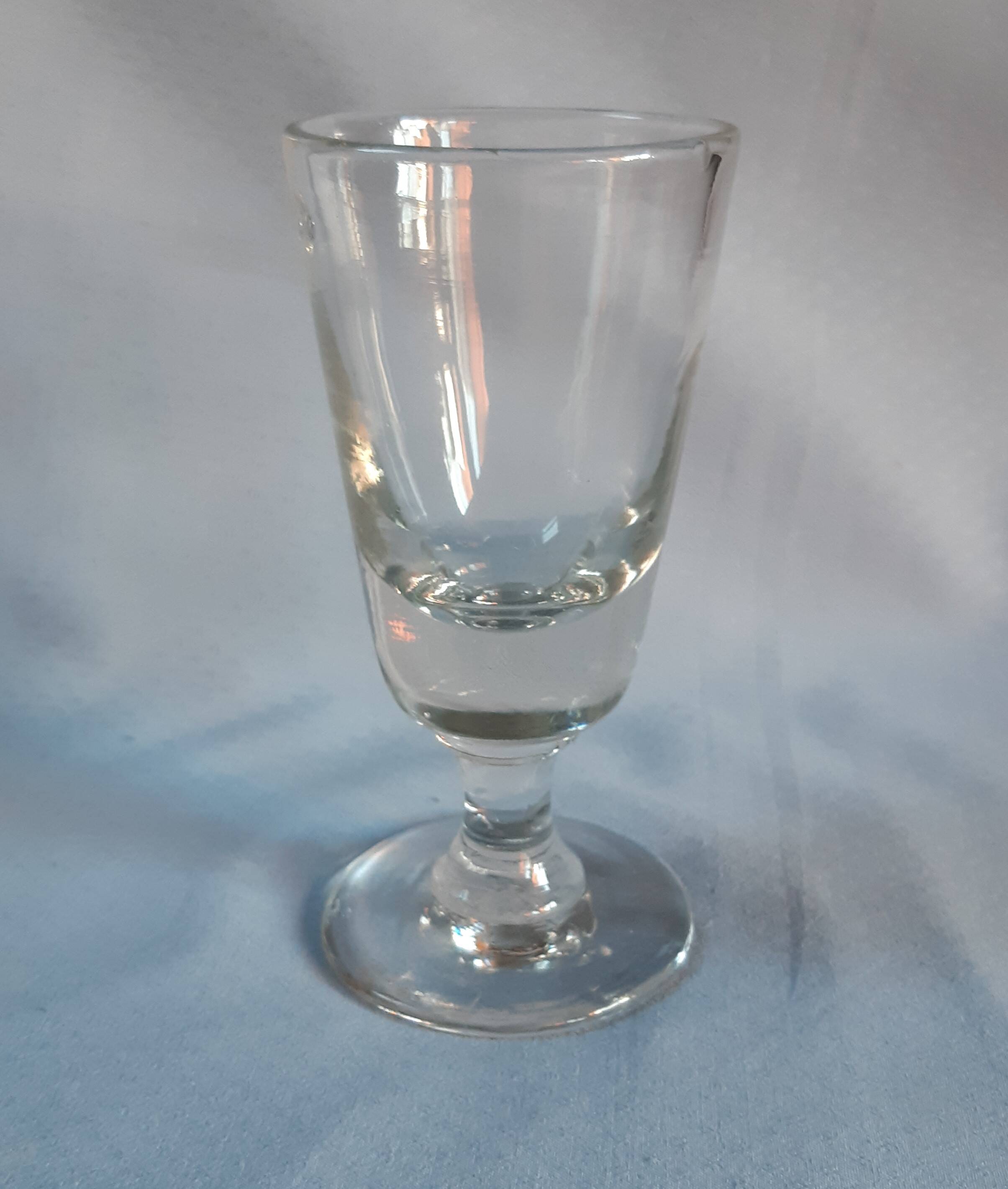 6 antique blown glass coffee glasses