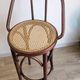 Bistro bar chair in curved wood and cane in Thonet style