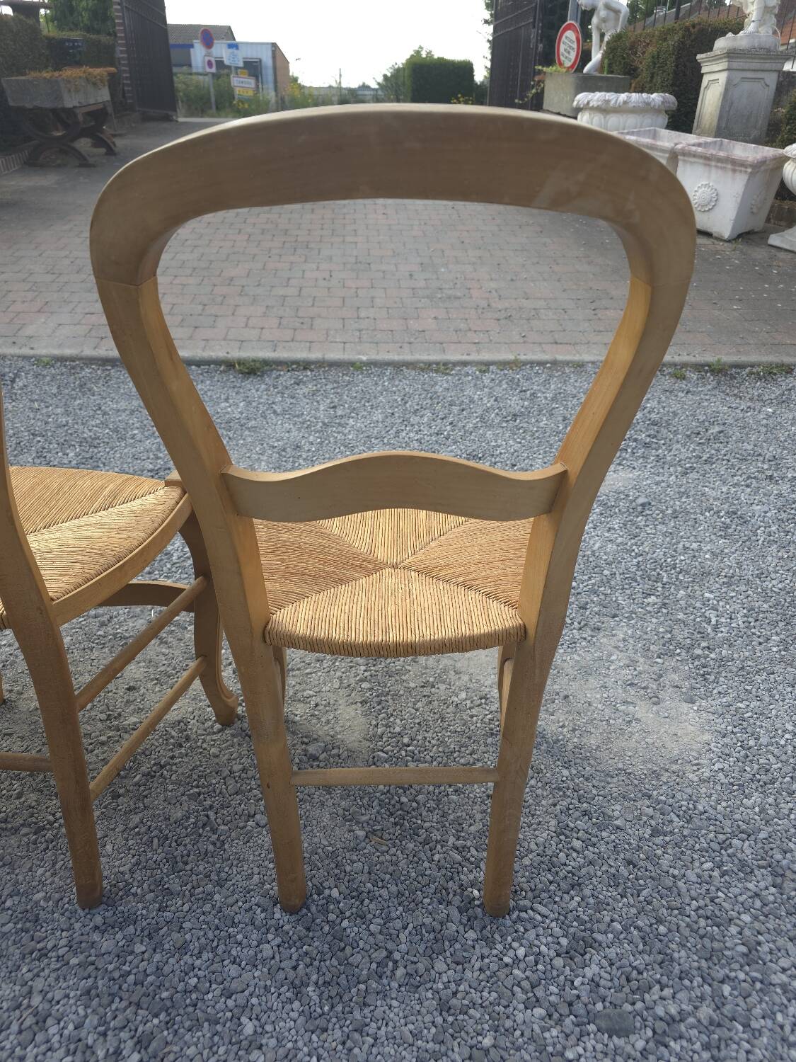 6 cherry wood chairs