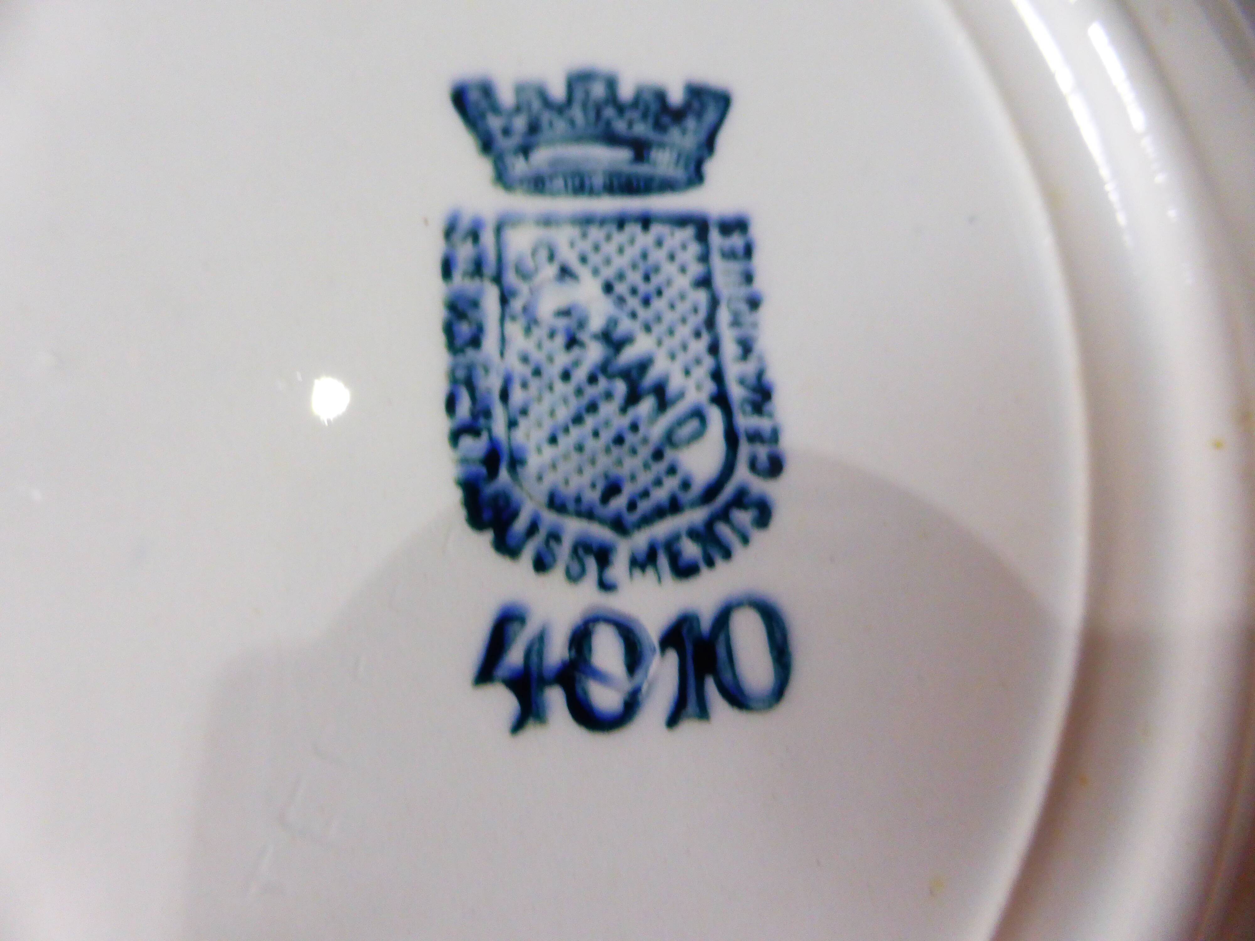 4 deep plates made of St Amand ironstone 220513