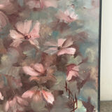 Flowers, oil on canvas signed by Nicole de Fourmantel, 1997