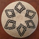 African woven wall basket, woven basket, ethnic and natural Boswana