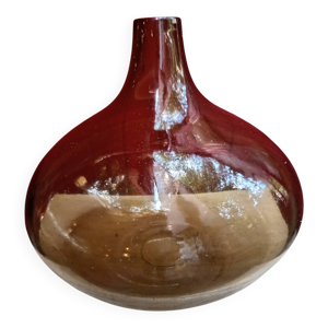 vase en verre fumé
