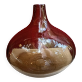 Smoked glass vase