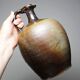 Antique jug, 19th-20th century, Puisaye stoneware, handcrafted, glazed