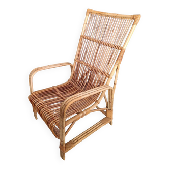 Large adult rattan armchair