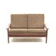 Vintage 2-seater Danish design teak sofa from the 1960s