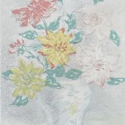 Painting watercolor still life with flowers Matisse, Dufy early twentieth century