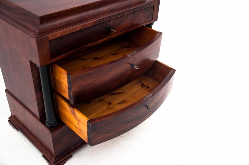 Antique chest of drawers, Northern Europe, circa 1880. After renovation.