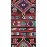 Mid Century Nomadic Wool Anatolian Hall Kilim Runner, Gallery Rug 2'9'' x 14'1''