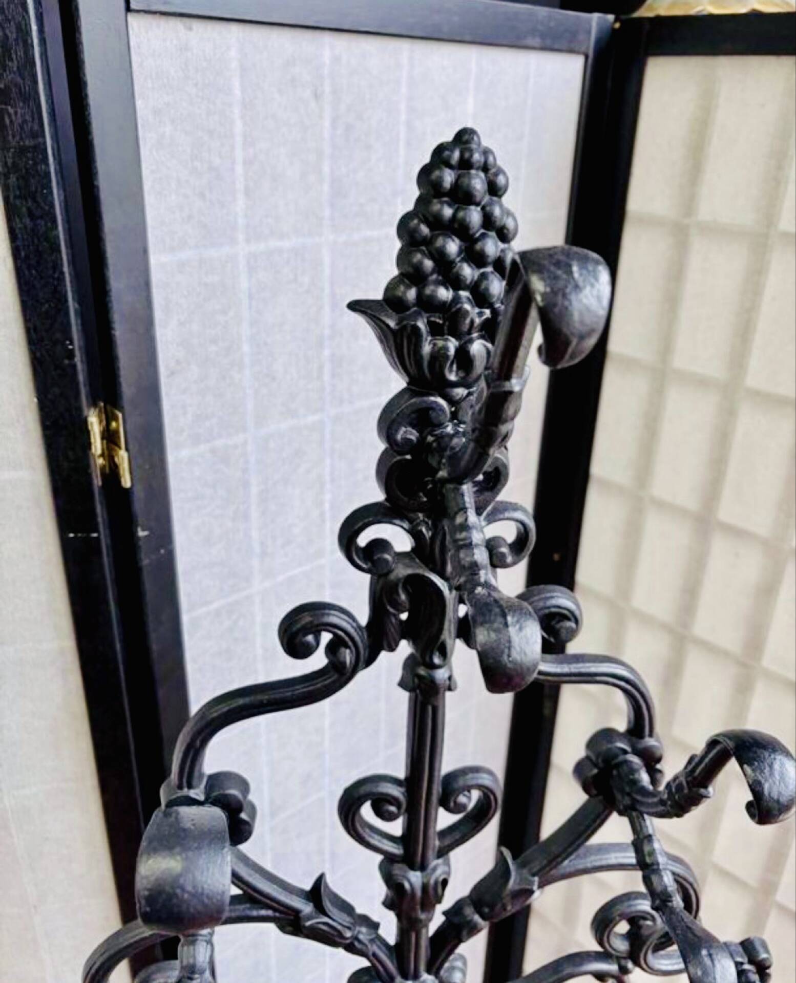 Art Nouveau coat rack in cast iron, circa 1900