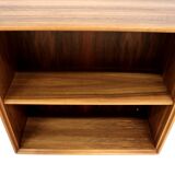 Set of 2 "Facett" walnut bedside tables, Bertil Fridhagen, Bodafors, Sweden, 1960