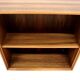 Set of 2 "Facett" walnut bedside tables, Bertil Fridhagen, Bodafors, Sweden, 1960