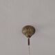 Green opaline tulip brass suspension