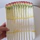 Vintage ceramic asparagus dish and drainer Barbotine