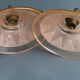 Pair of vintage Art Deco wall sconces from the 1930s.