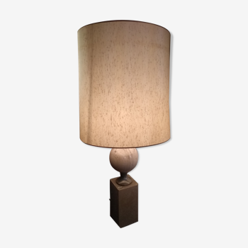 1970 travertine lamp