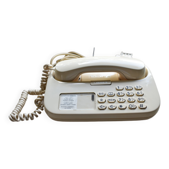 Ancien téléphone fixe vintage France Télécom modèle Chorus beige