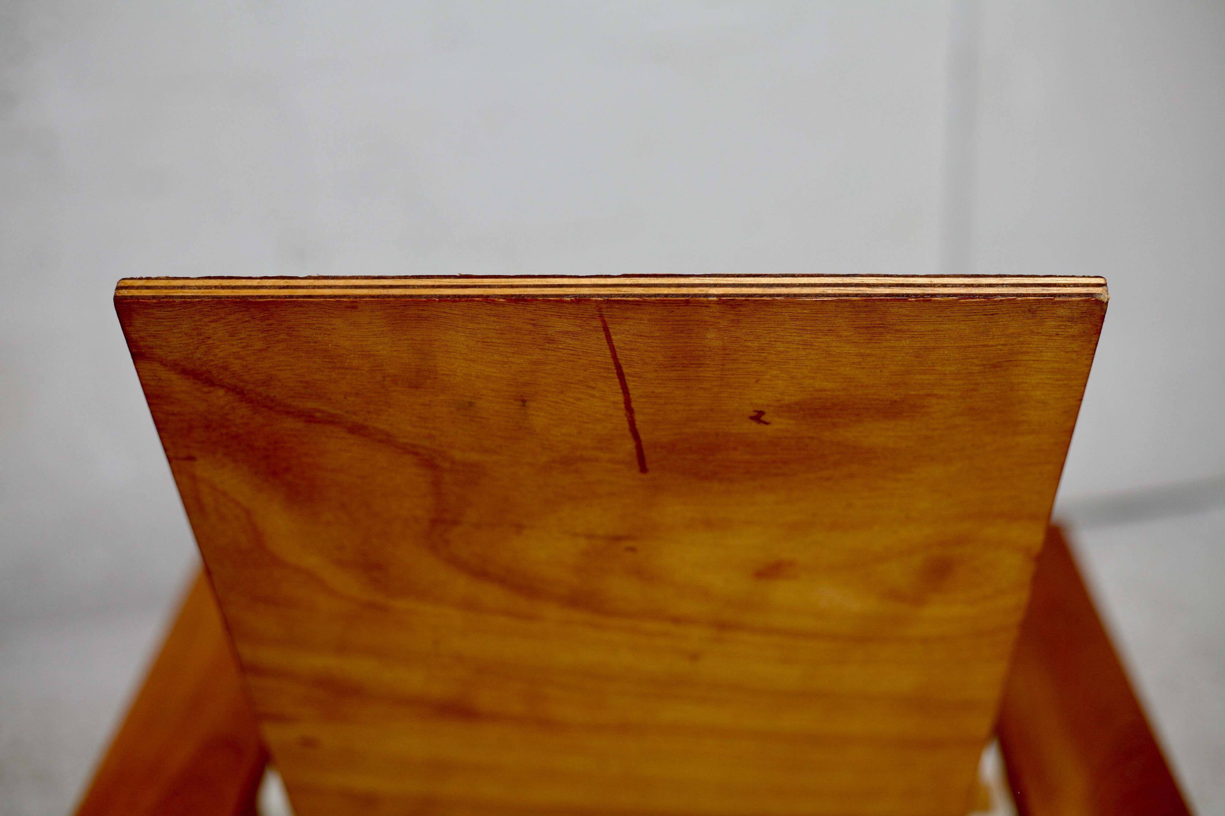 Fauteuil d'après Gerrit Rietveld. Circa 1970