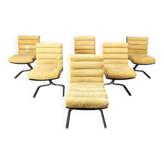 Space age dining chairs, set of 6, 1970s