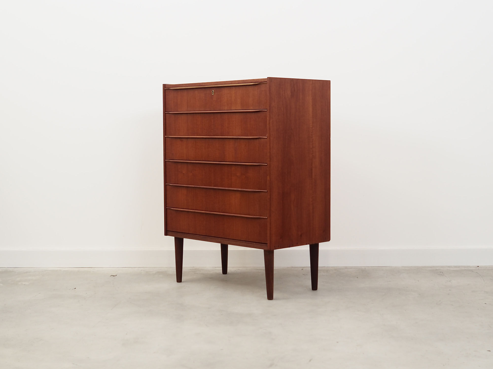 Teak chest of drawers, Danish design, 60's, production: Denmark