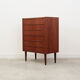Commode en teck, design danois, années 60, production: Danemark