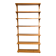 Danish wall shelf by Hansen and Guldborg, teak, aluminum rails, 1960s.