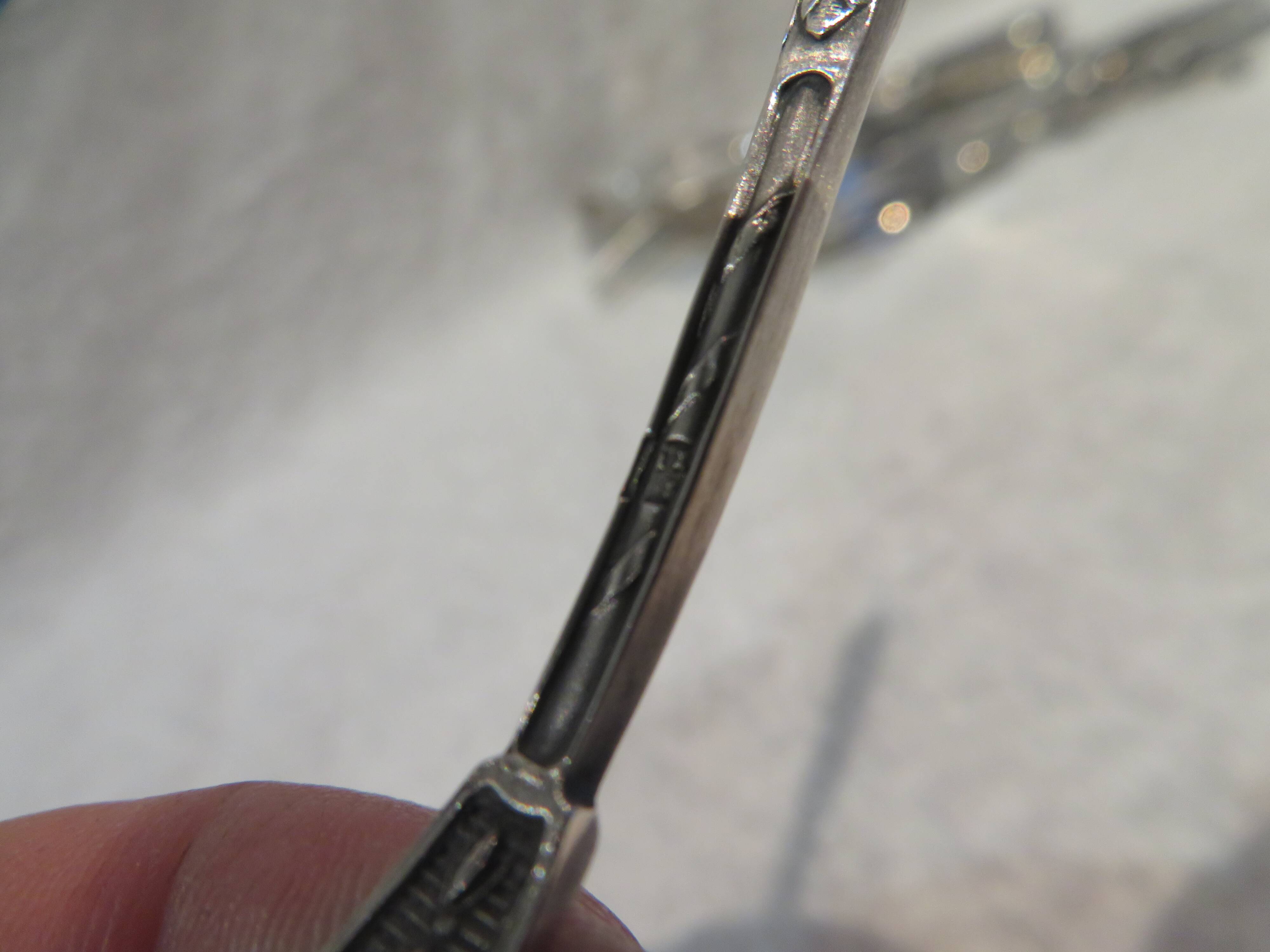 12 silver-plated mocha spoons with goldsmith Manulor Russian handle 10.6cm