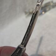 12 cuillères à moka métal argenté orfèvre Manulor manche à la russe 10,6cm