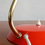 Vintage Red Table Lamp made by AKA Germany, 1960