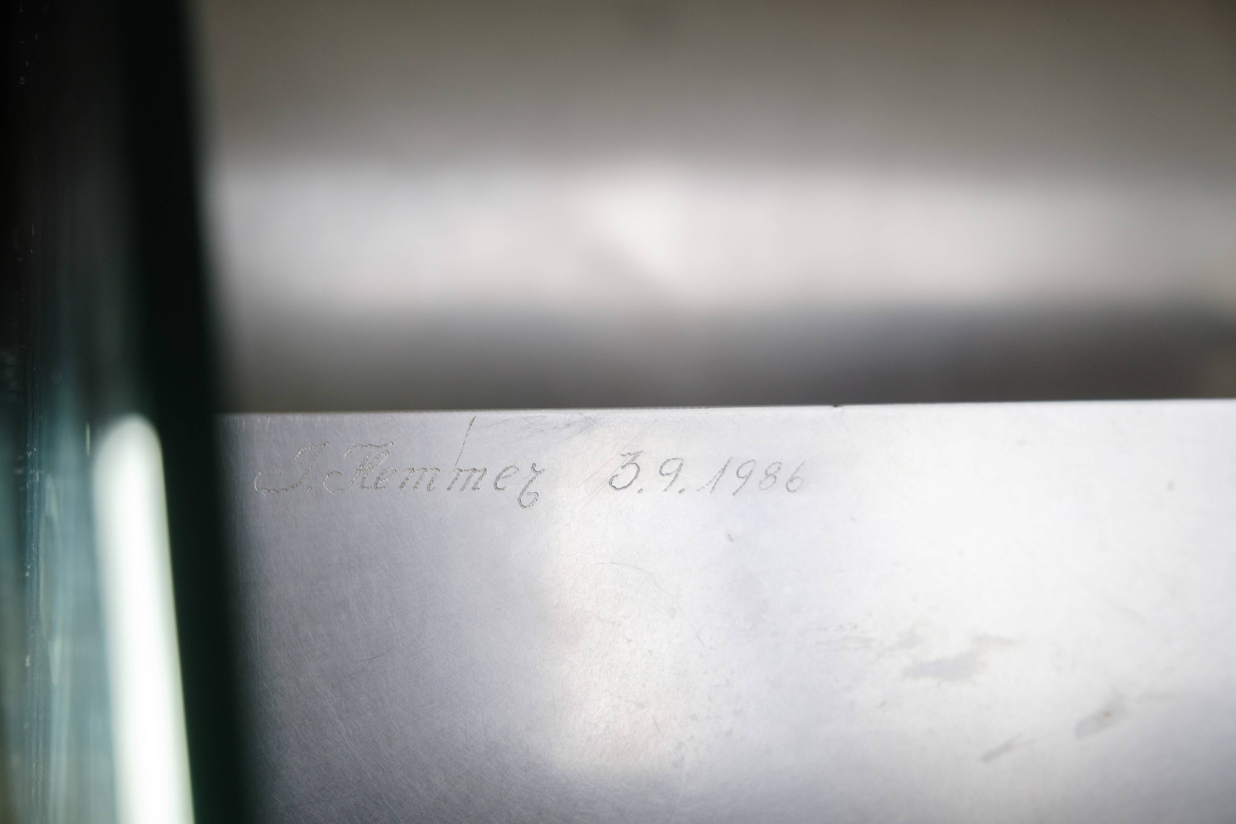 Unique Coffee Table With Glass Top By Jørgen Flemmer From 1980s