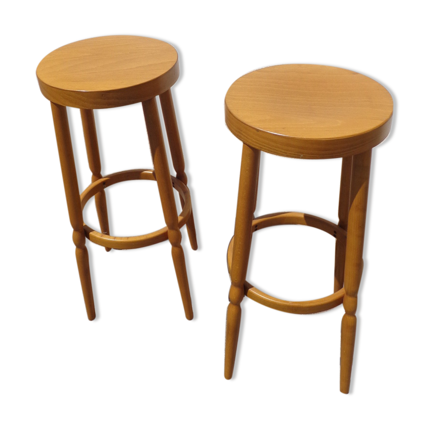 Paire de tabourets hauts Baumann