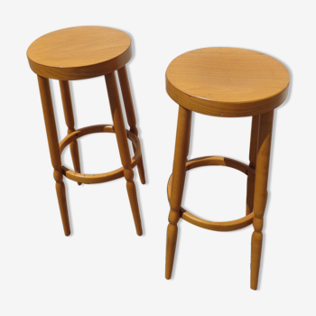 Pair of Baumann high stools