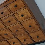 Large German Pine Industrial Apothecary / Shop Cabinet, 1950s