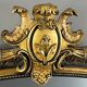 Grand Miroir à Fronton En Bois Sculpté Et Doré, Style Napoléon III