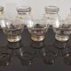 9 champagne glass cups 50s/60s