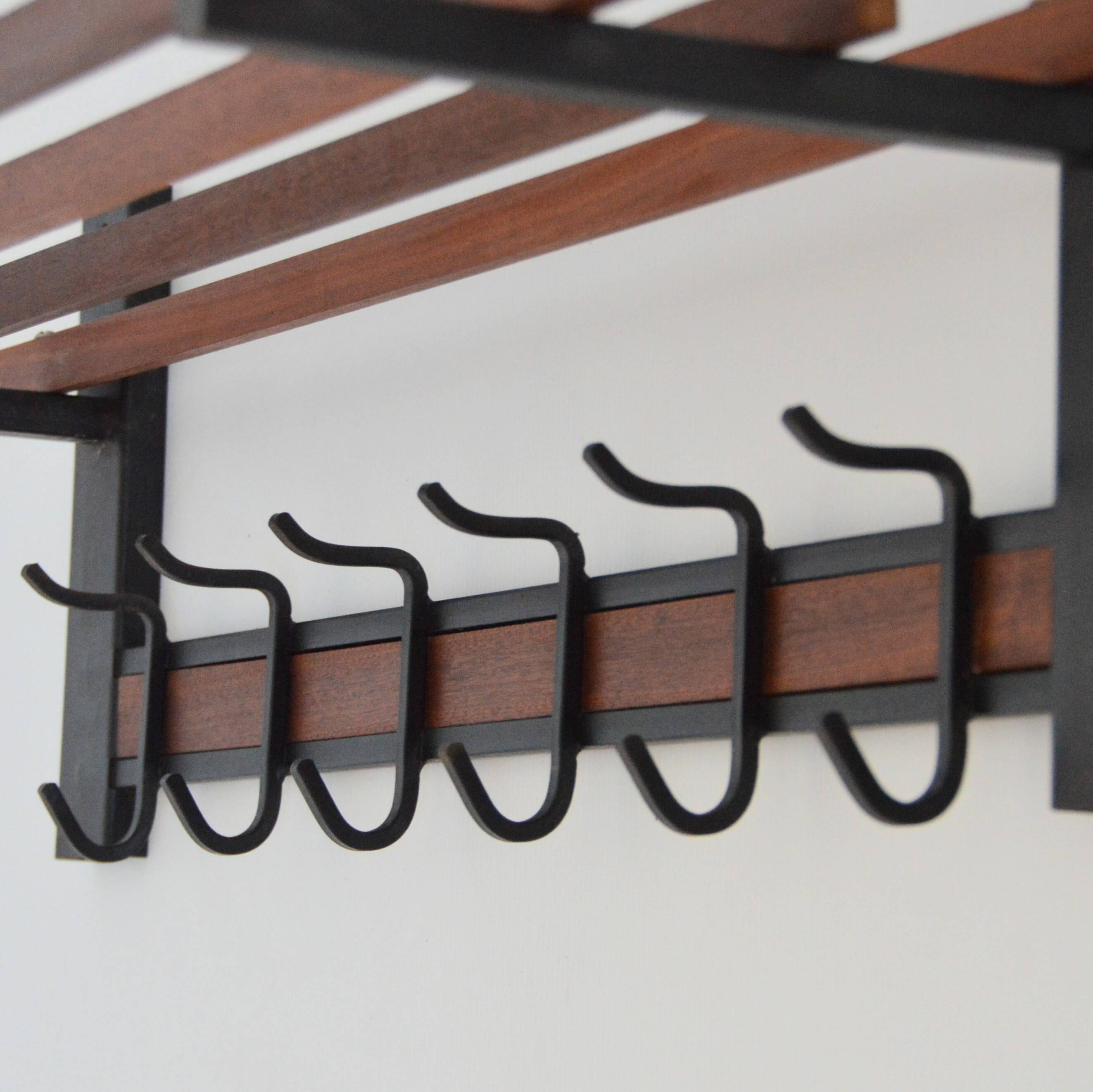 Coat rack / Hat rack Scandinavian vintage 1950s