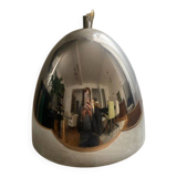 Vintage chrome metal pendant – 1970s design