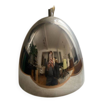 Vintage chrome metal pendant – 1970s design