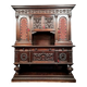Renaissance castle sideboard in solid walnut circa 1850