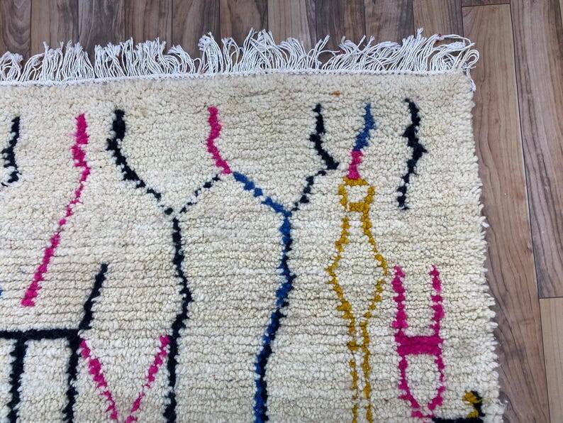 Colorful Moroccan wool rug 150/250cm