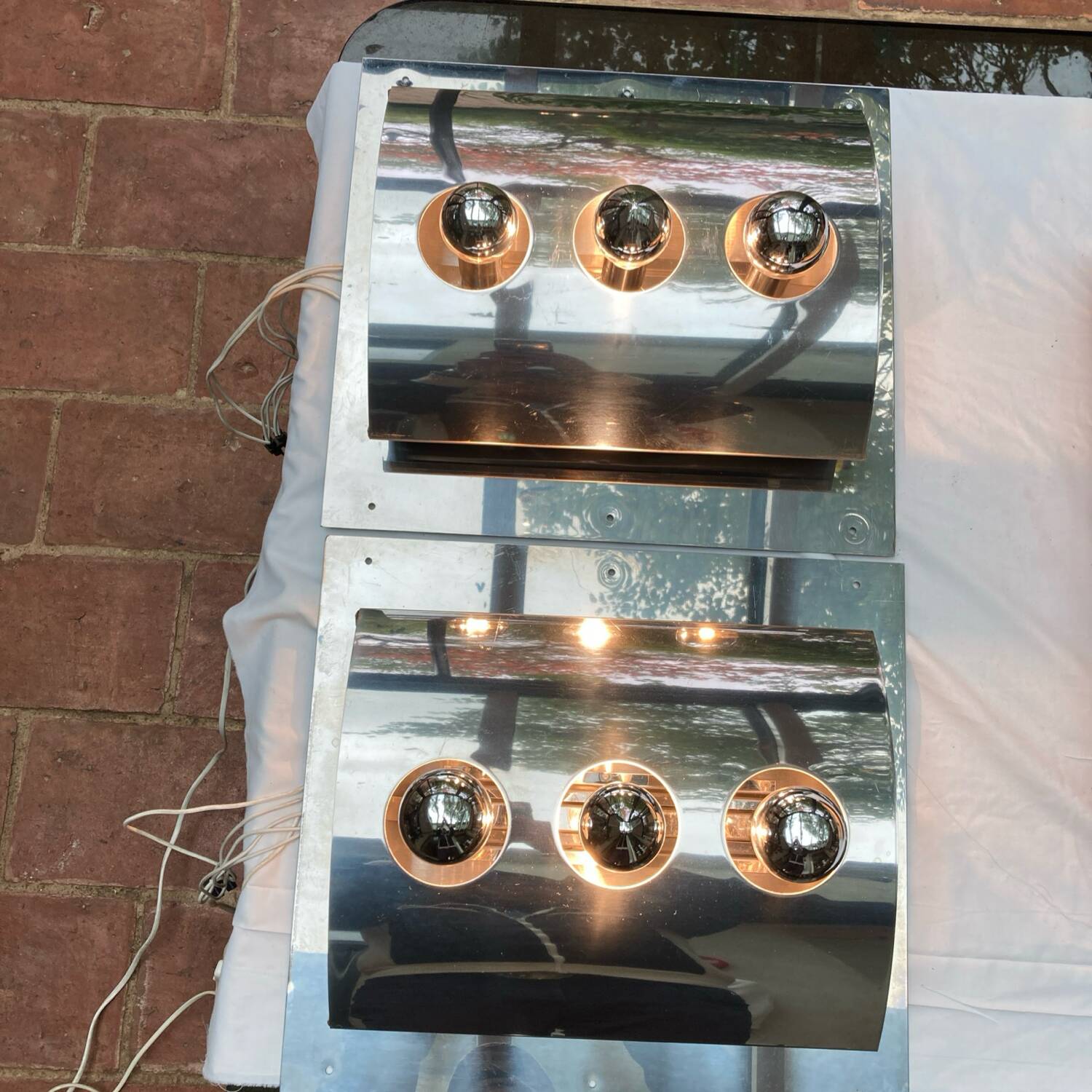 Pair of vintage 70'S Goffredo Reggiani wall lights