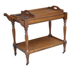 Table desserte a plateau, - bois massif