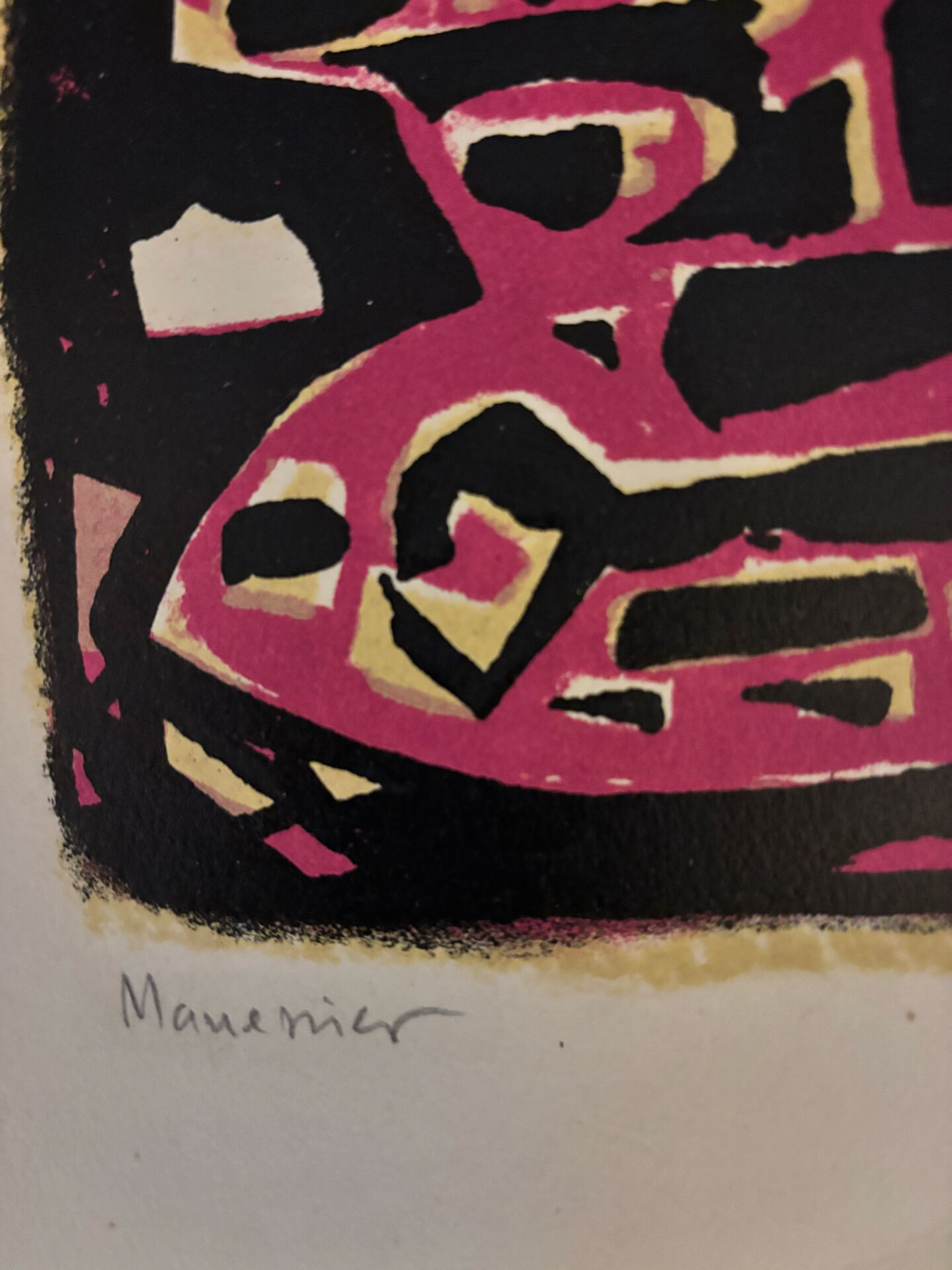 Original Lithograph Alfred MANESSIER 1954 signed numbered XXth Century