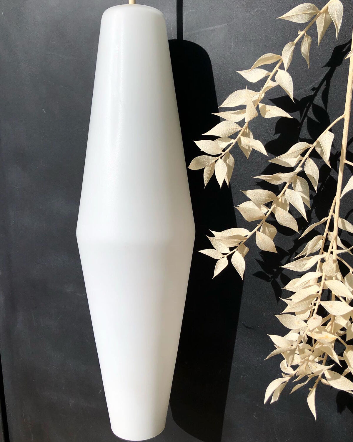 Vintage opaline pendant lamp