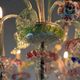 Large Venetian Rezzonico chandelier in multi-colored Murano glass, circa 1920